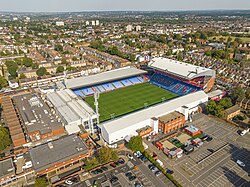 Selhurst Park football stadium in Selhurst