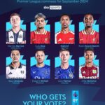 Cole Palmer and Luis Diaz Among Nominees for Premier League Player of the Month Award for September